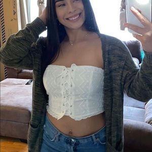 White Corset Top